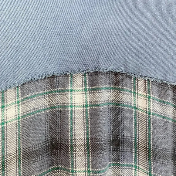 Zadig & Voltaire Drippy Flannel Plaid Shirt Womens Medium Plaid Talmi Carreaux - Picture 9 of 15